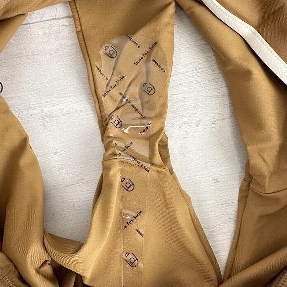 Free People Stone Fox Swim Juniper High Waist Bikini Bottom M Tobacco Brown Surf - Picture 12 of 15